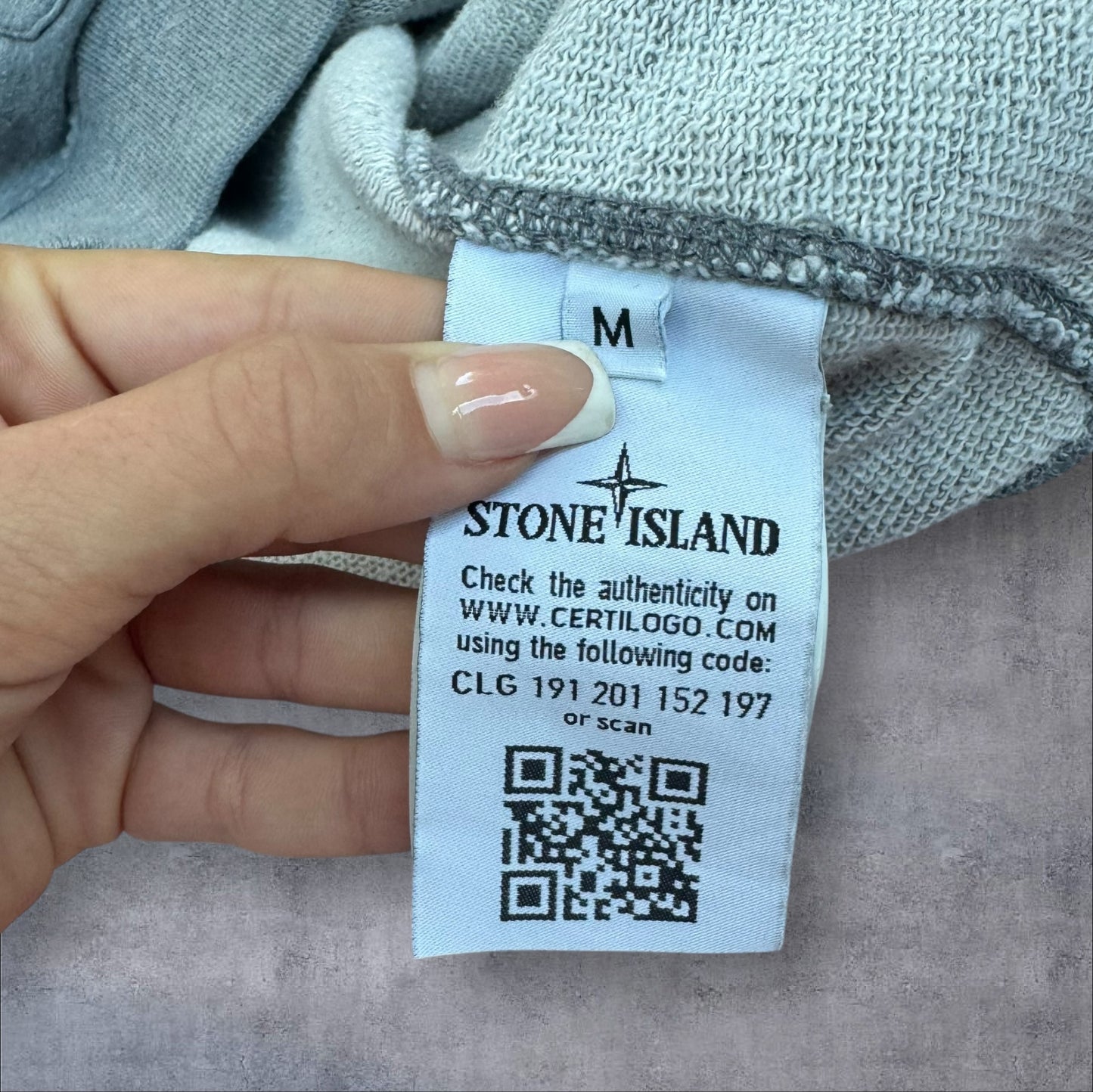 Stone Island Zip Hoodie Grey Size Medium RRP £350+