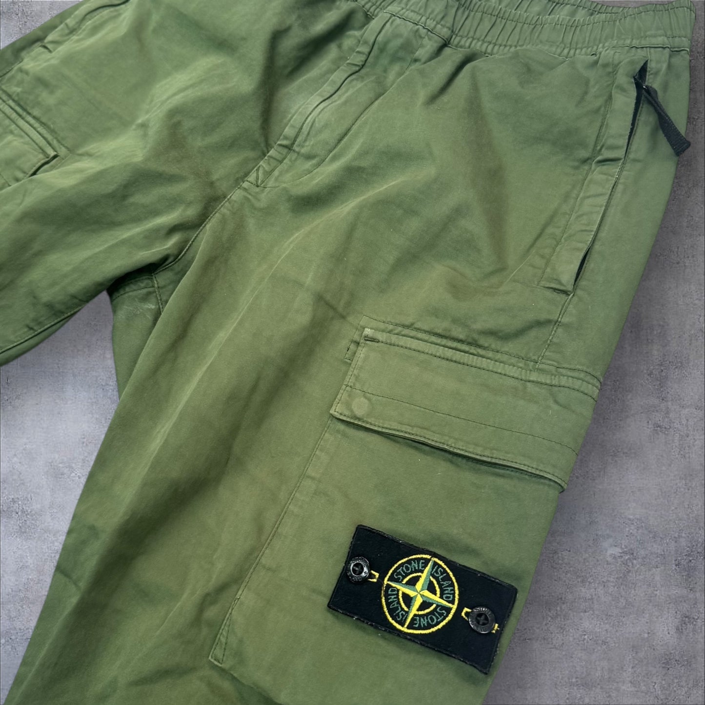 Stone Island Cargo Trousers Khaki Size 34W RRP £395+