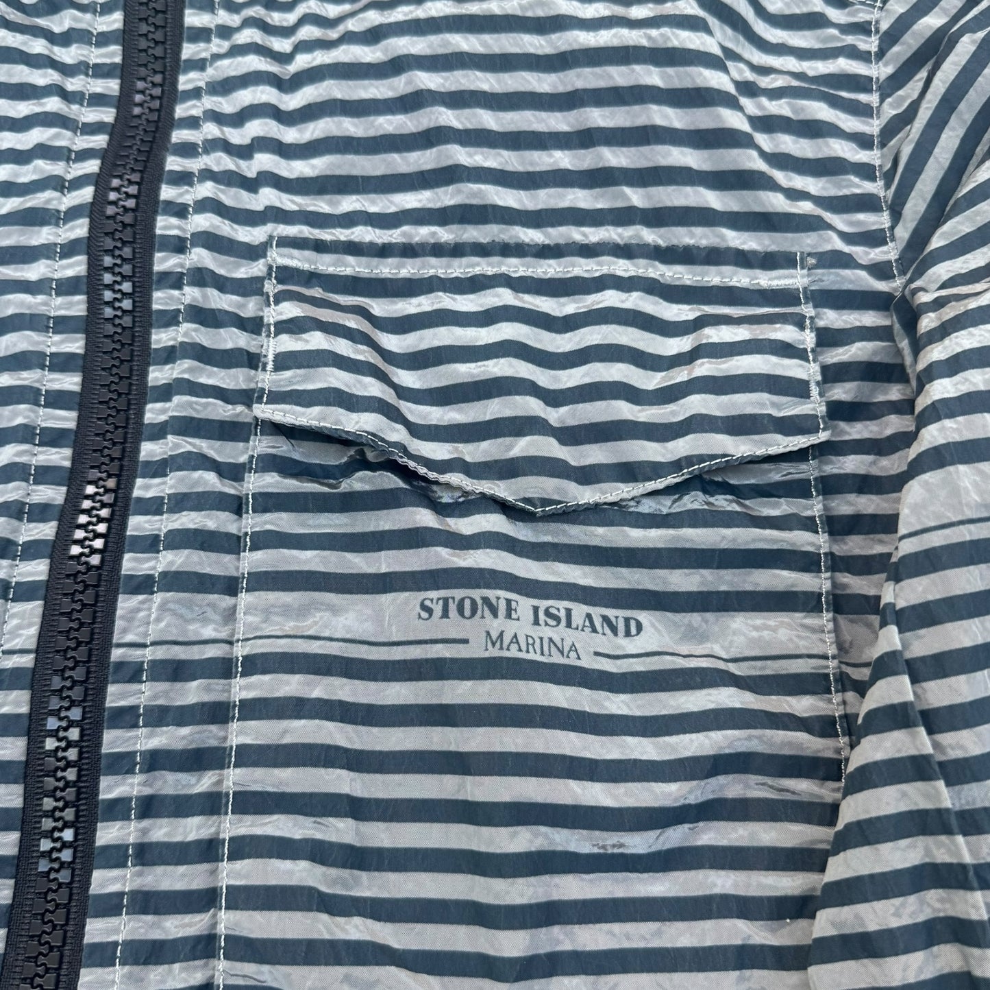 Stone Island Nylon Metal Marina Overshirt Grey Size Large RRP £500+