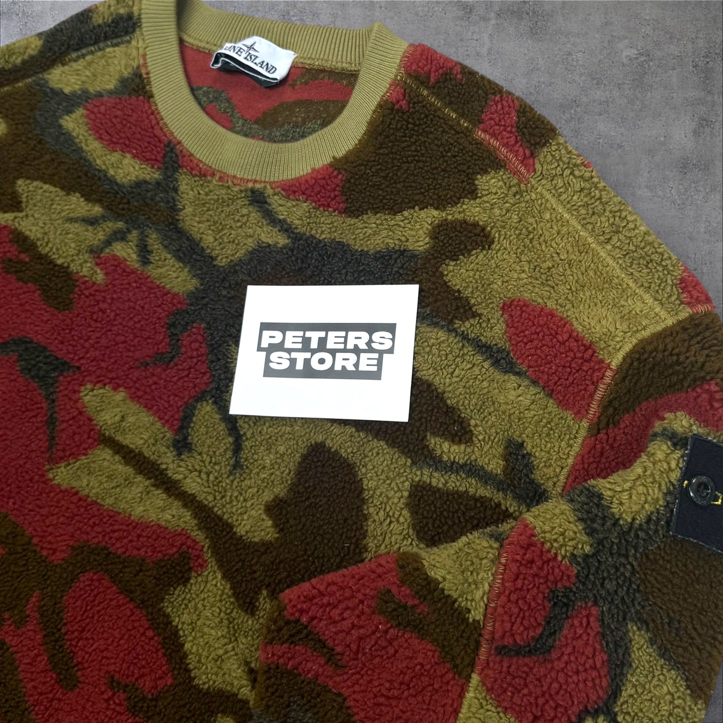 Stone Island Camo Fleece Sweatshirt Medium (Fits Large) RRP £350+