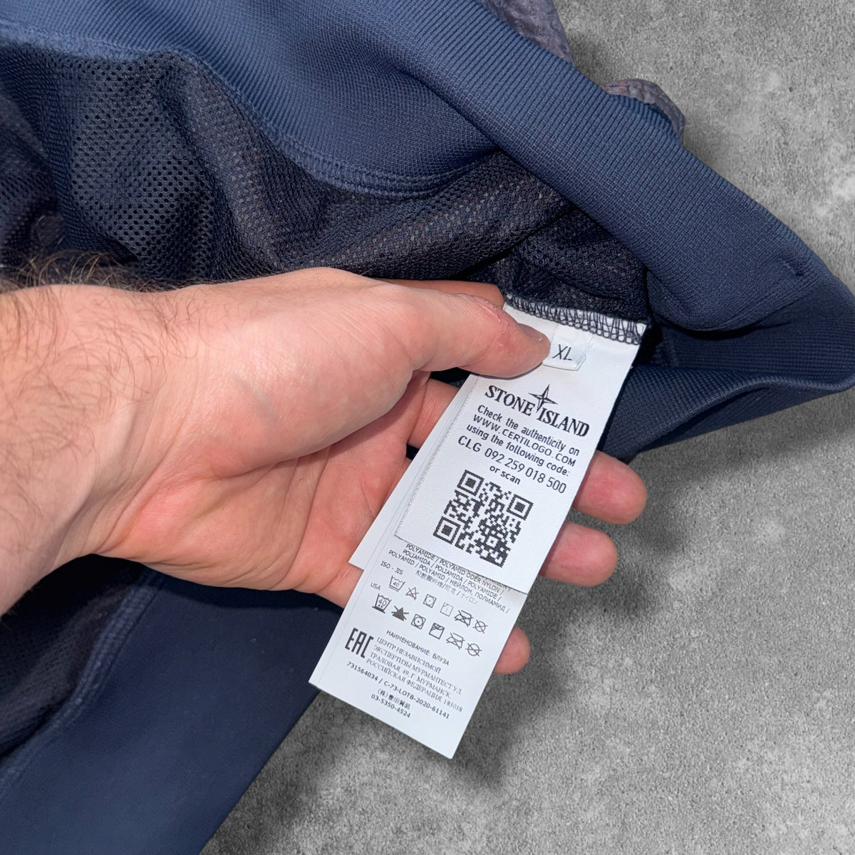 Stone Island Seersucker Hooded Jacket XL Fits XXL RRP £450