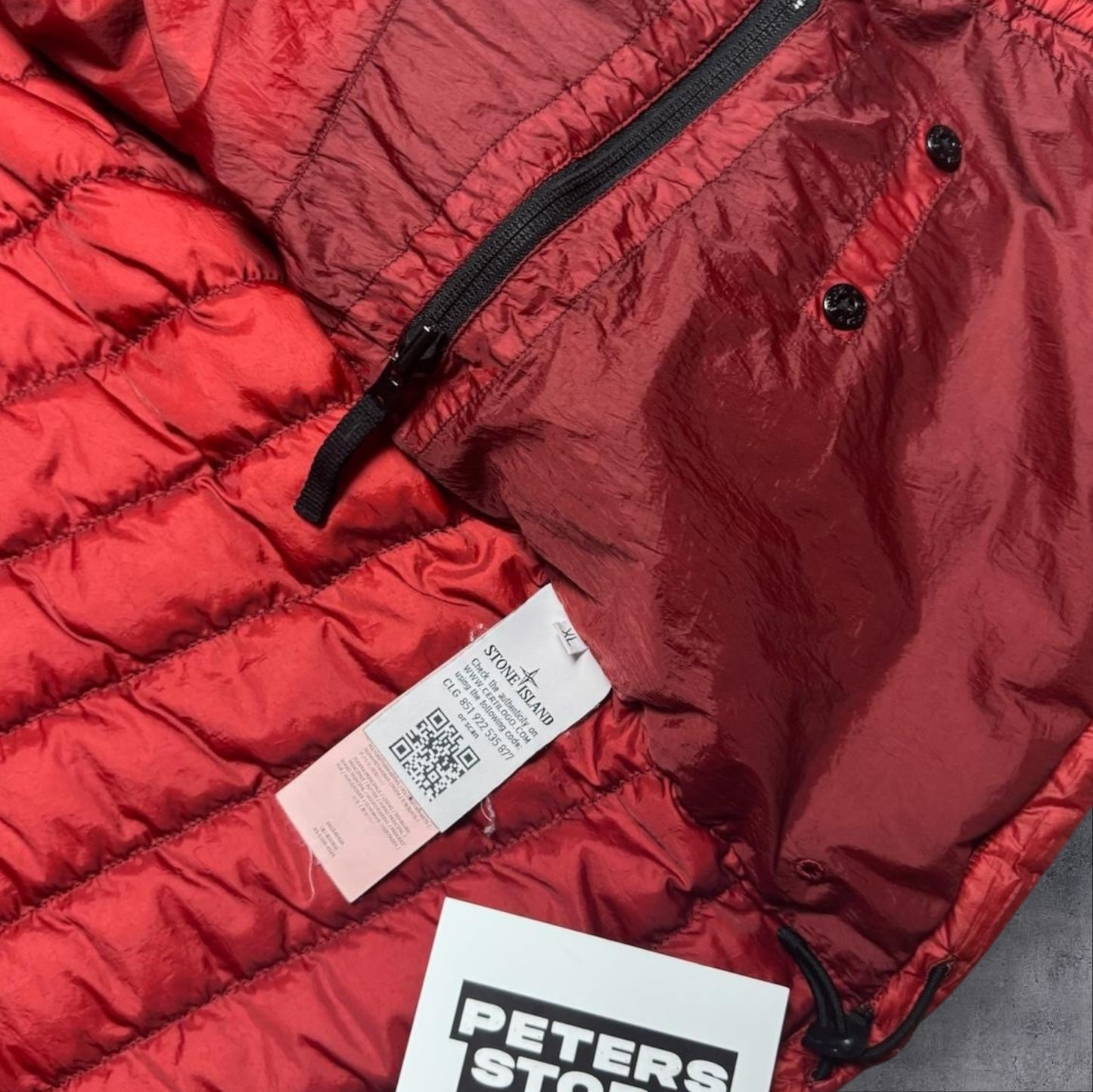 Stone Island Puffer Jacket Red Size XL RRP £650+