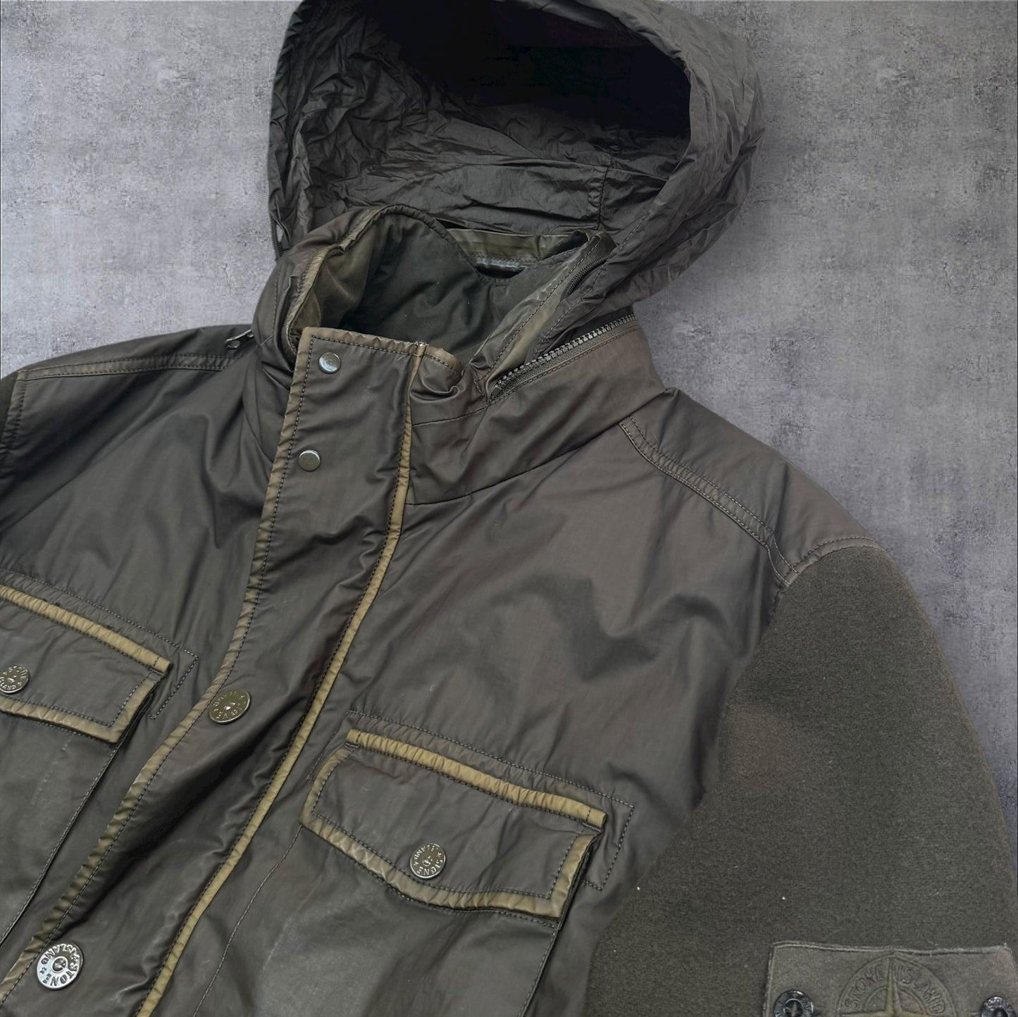 Stone Island Ghost Panno Tinto in Capo Più Mussola Gommata MGP Ghost Piece 3XL RRP £600+
