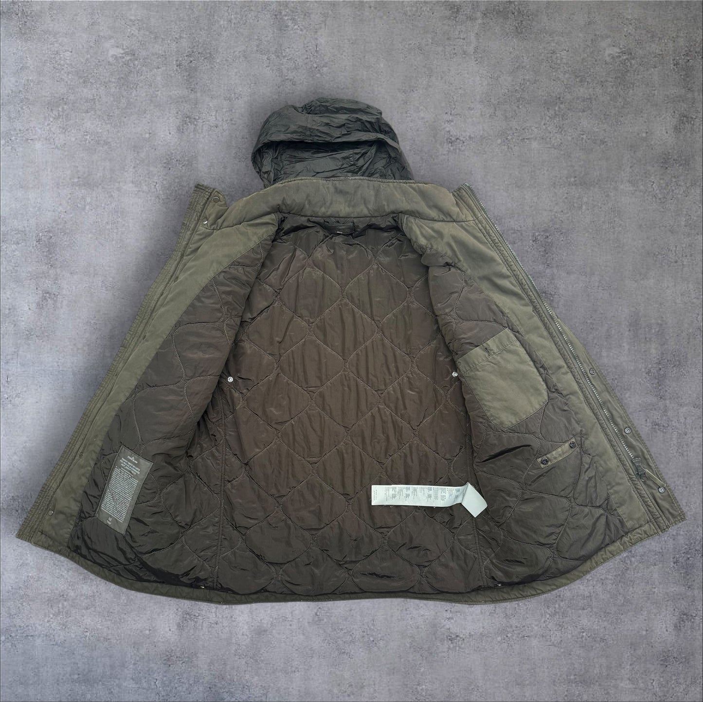 Stone Island Ghost Panno Tinto in Capo Più Mussola Gommata MGP Ghost Piece 3XL RRP £600+