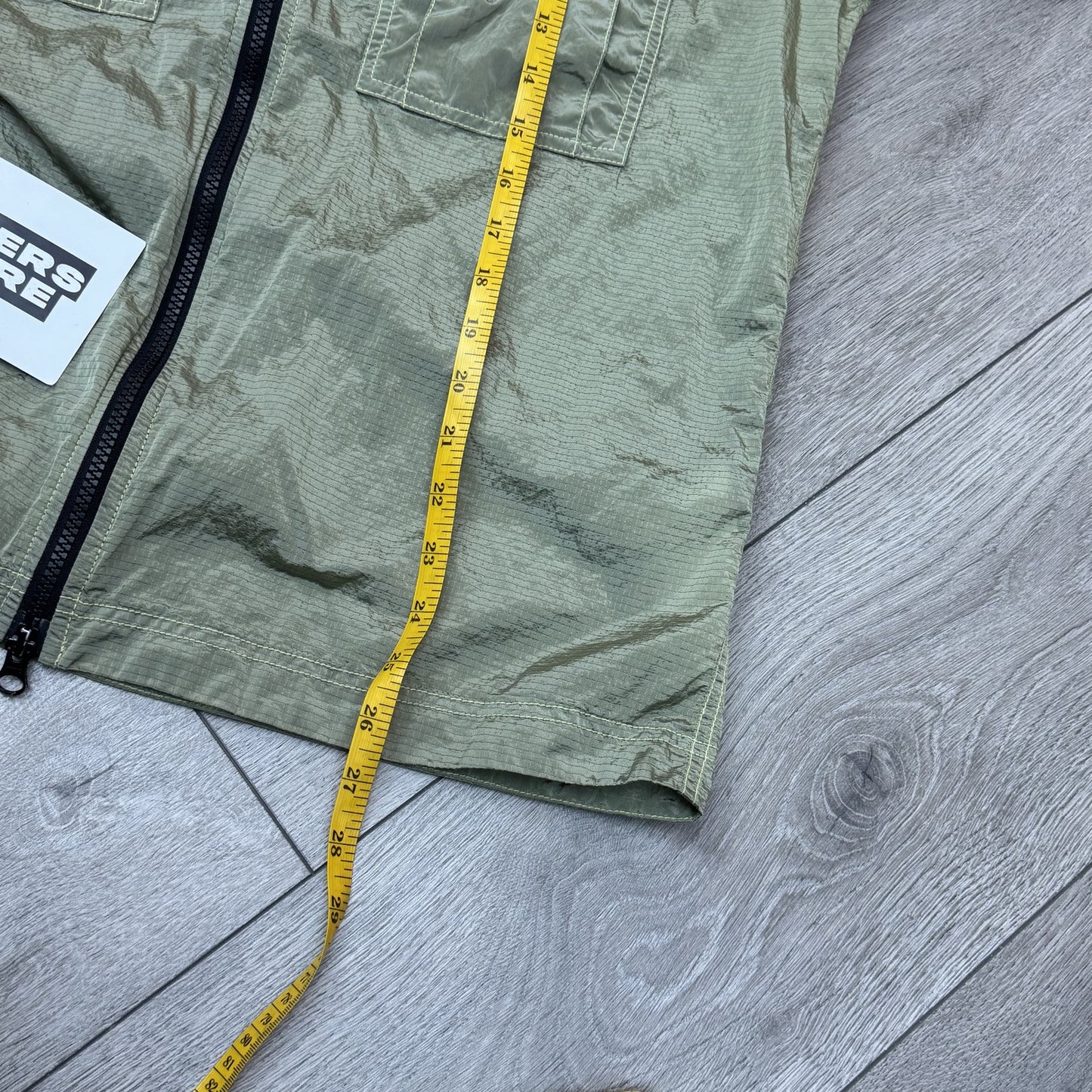 Stone Island Nylon Metal Rip Stop Overshirt Jacket Medium Green £250