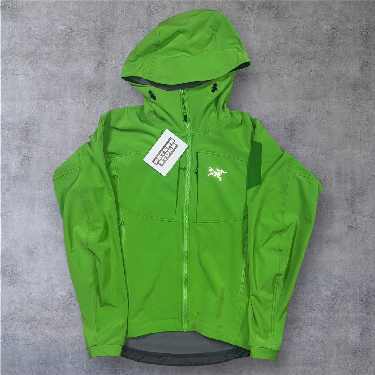 Arcteryx Green Gamma MX fleece lined soft-shell jacket