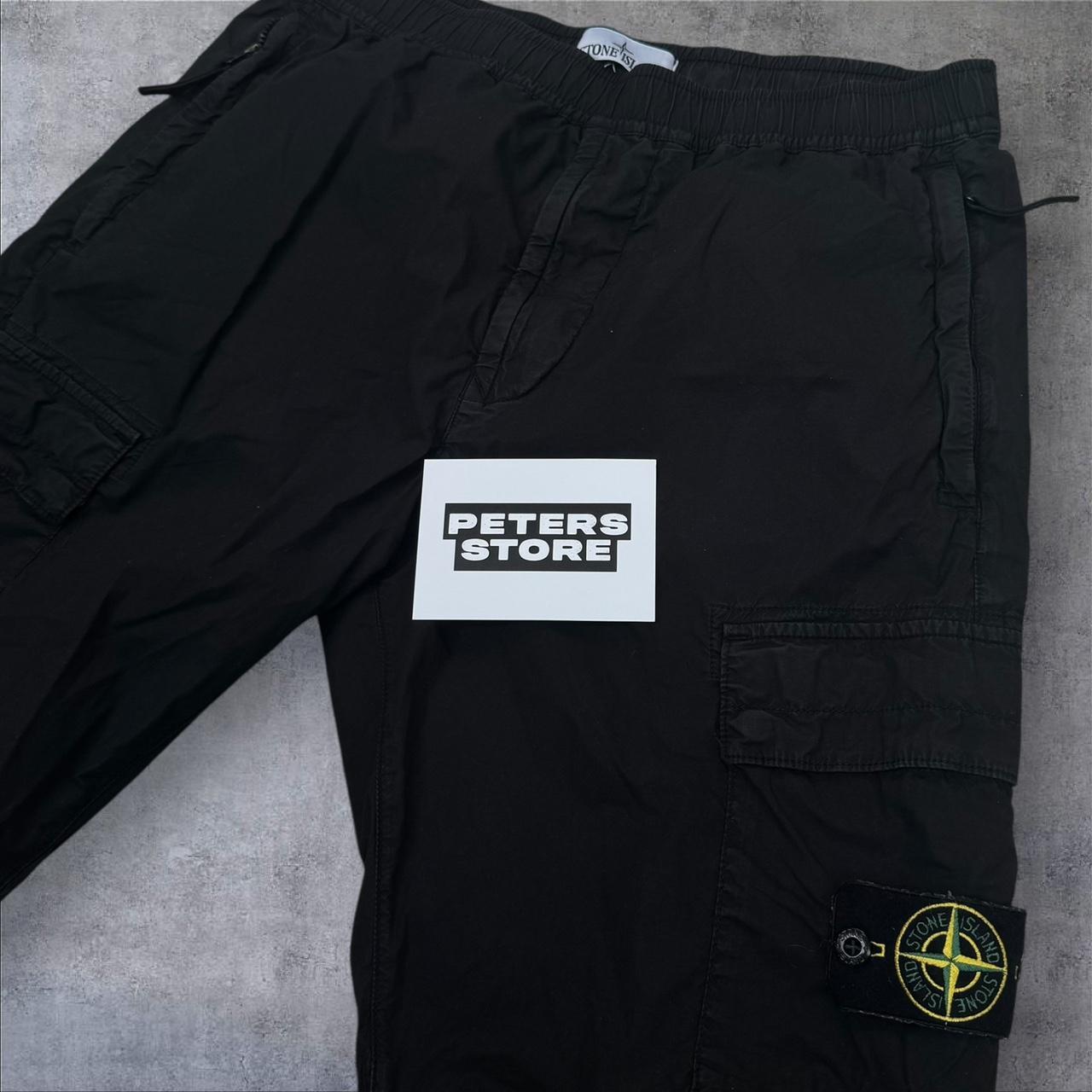 Stone Island Cargo Joggers Men’s W32 Black Badge Pocket Nylon Pants Type RE-T , RRP £350