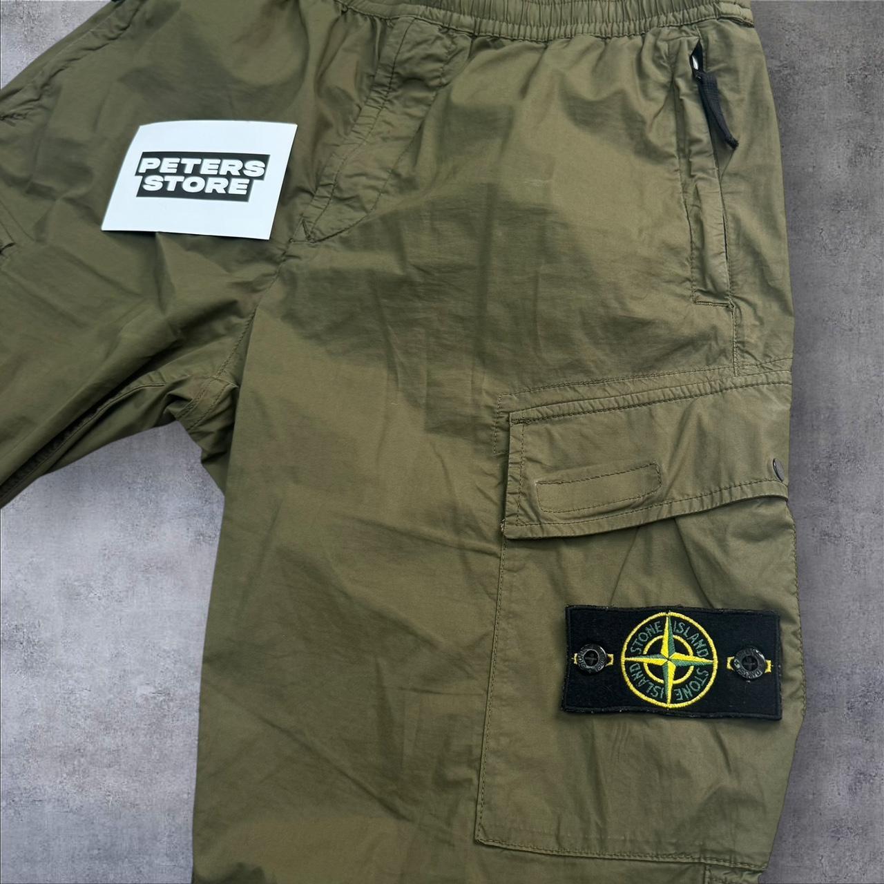 Stone Island Cargo Trousers Khaki Size 32W Elasticated RRP £395+