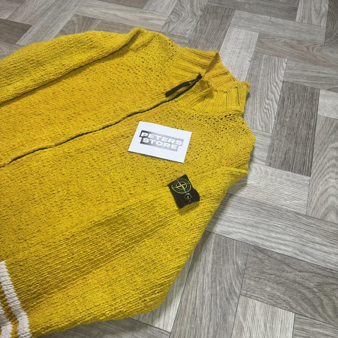 Yellow Stone Island Knit Jumper