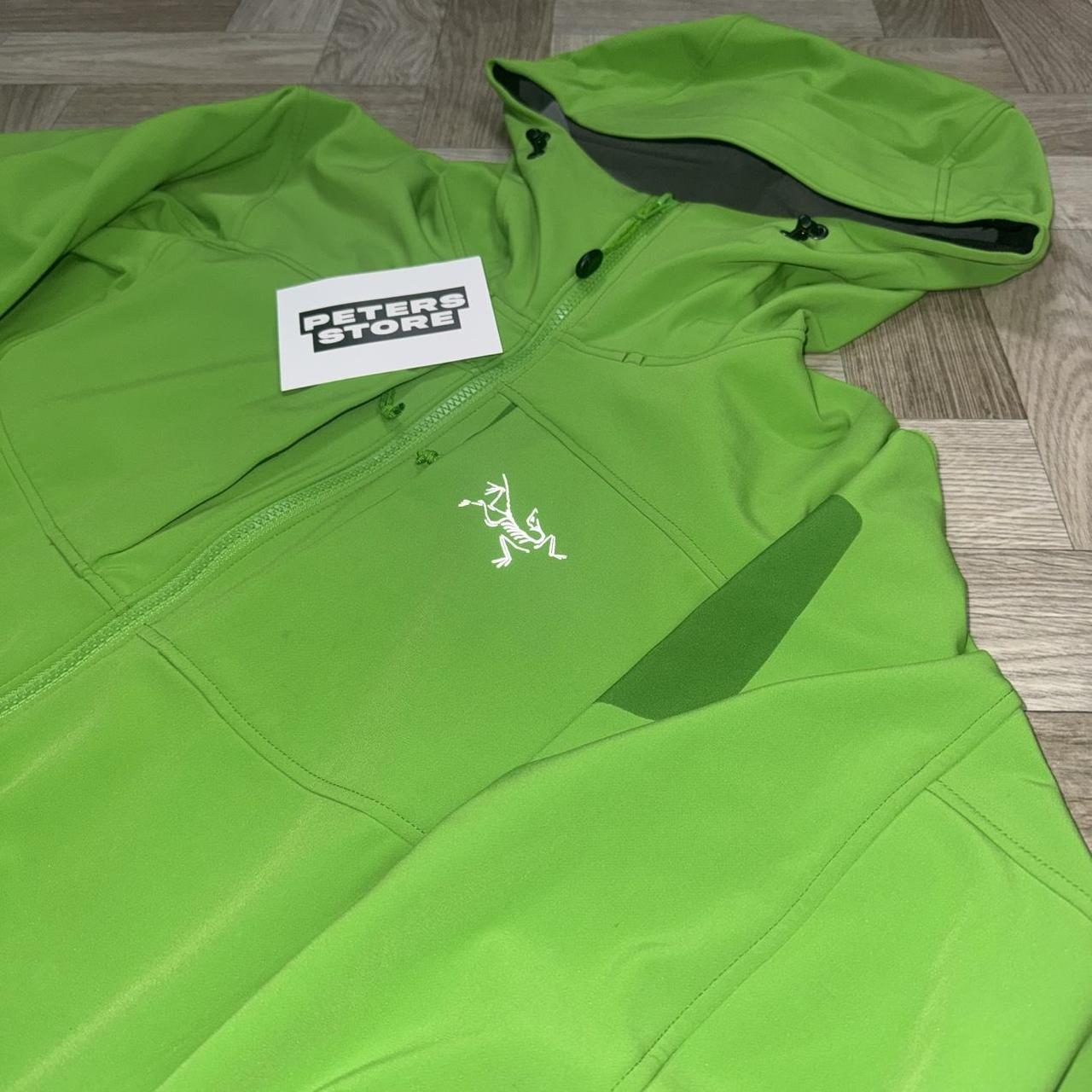 Arcteryx Green Gamma MX fleece lined soft-shell jacket