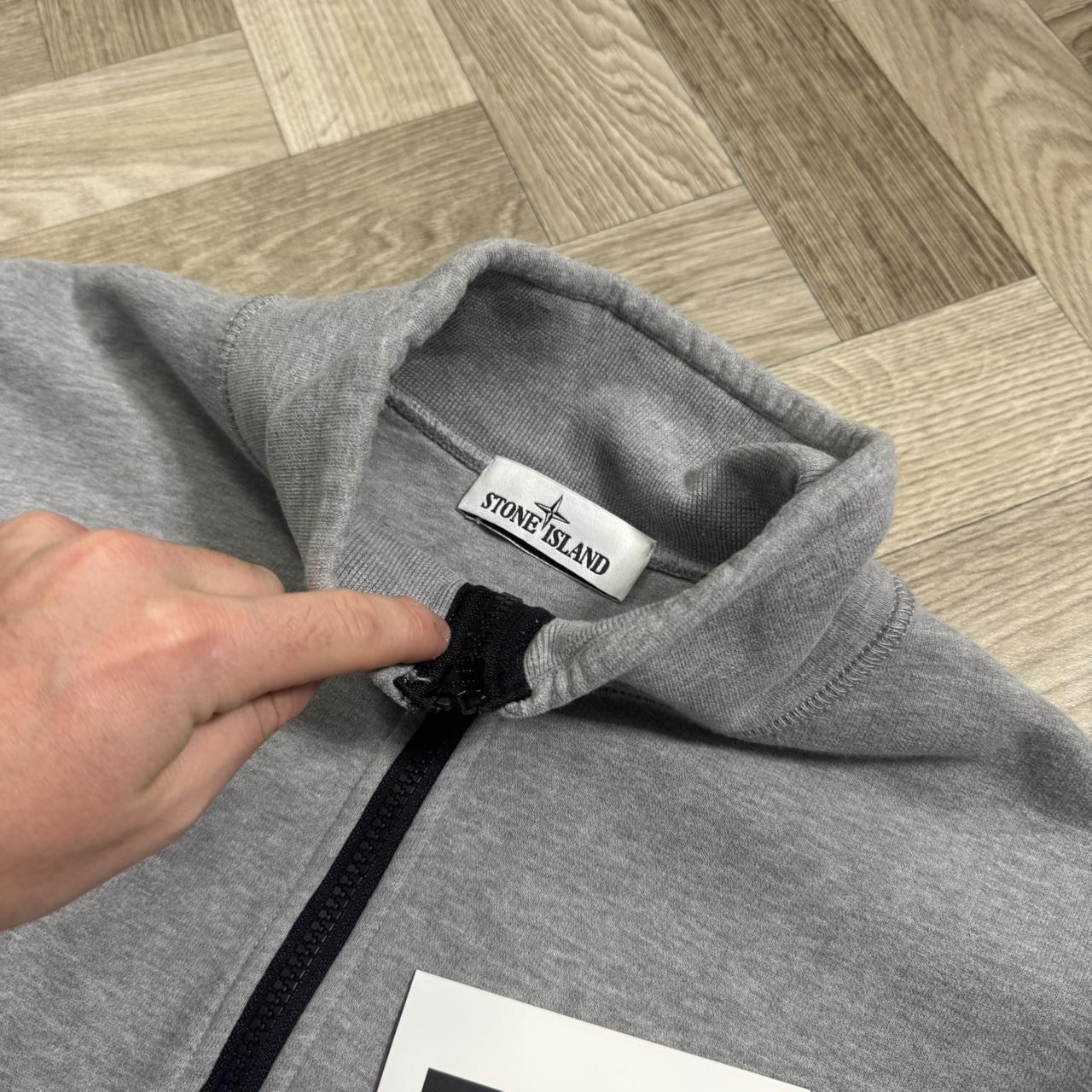 Stone Island Grey Quarter Zip Jumper