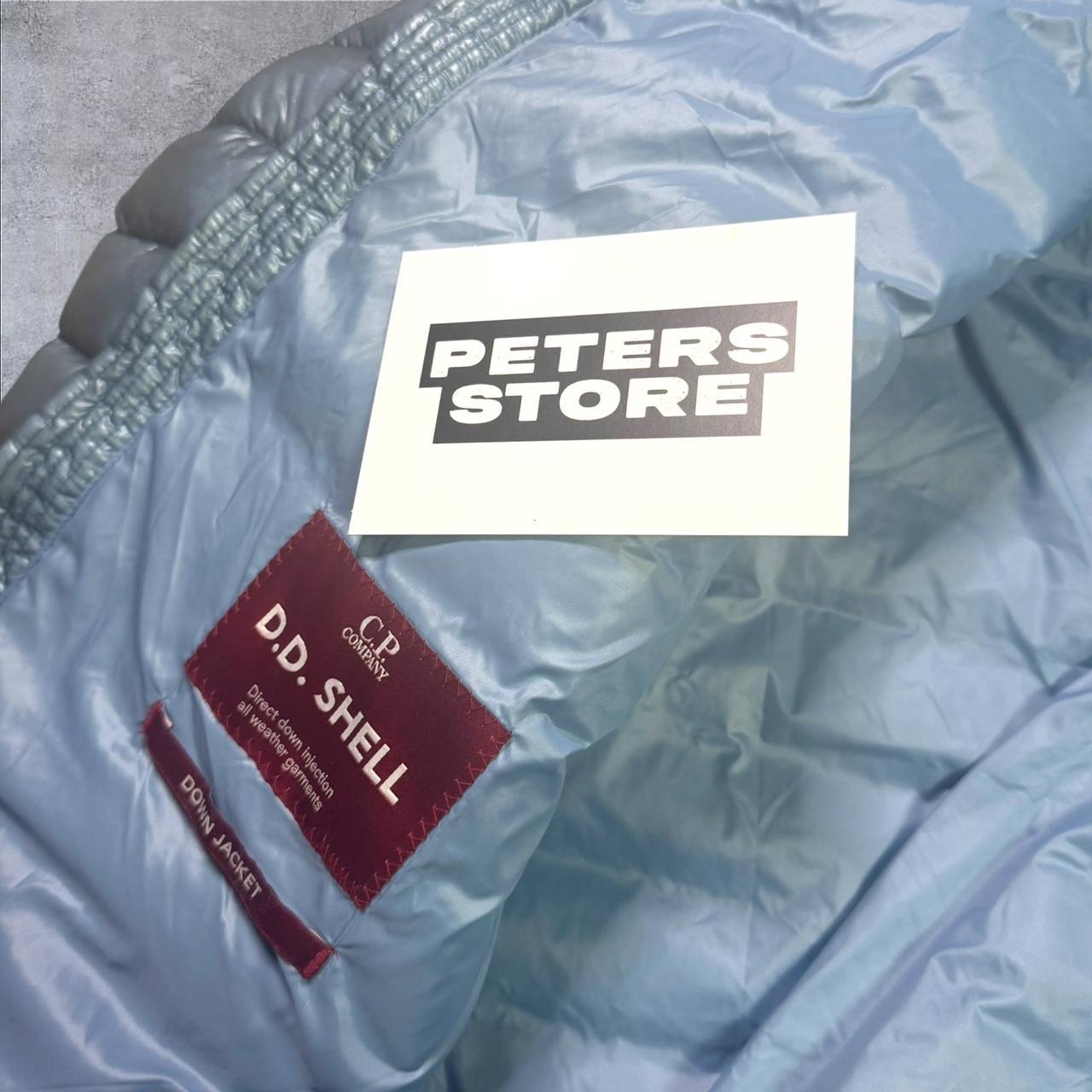 CP Company DD Down Jacket Men’s Large Blue Lens Sleeve Lightweight Puffer RRP £500