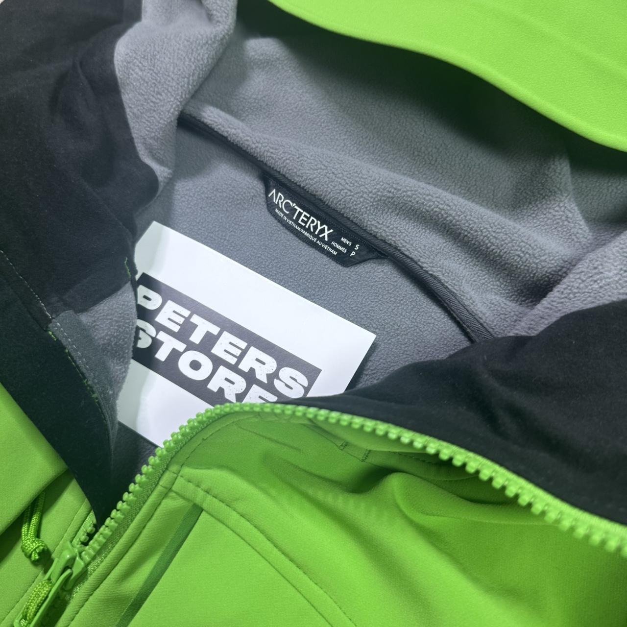 Arcteryx Green Gamma MX fleece lined soft-shell jacket