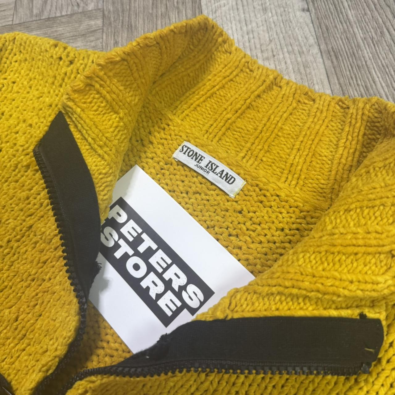 Yellow Stone Island Knit Jumper