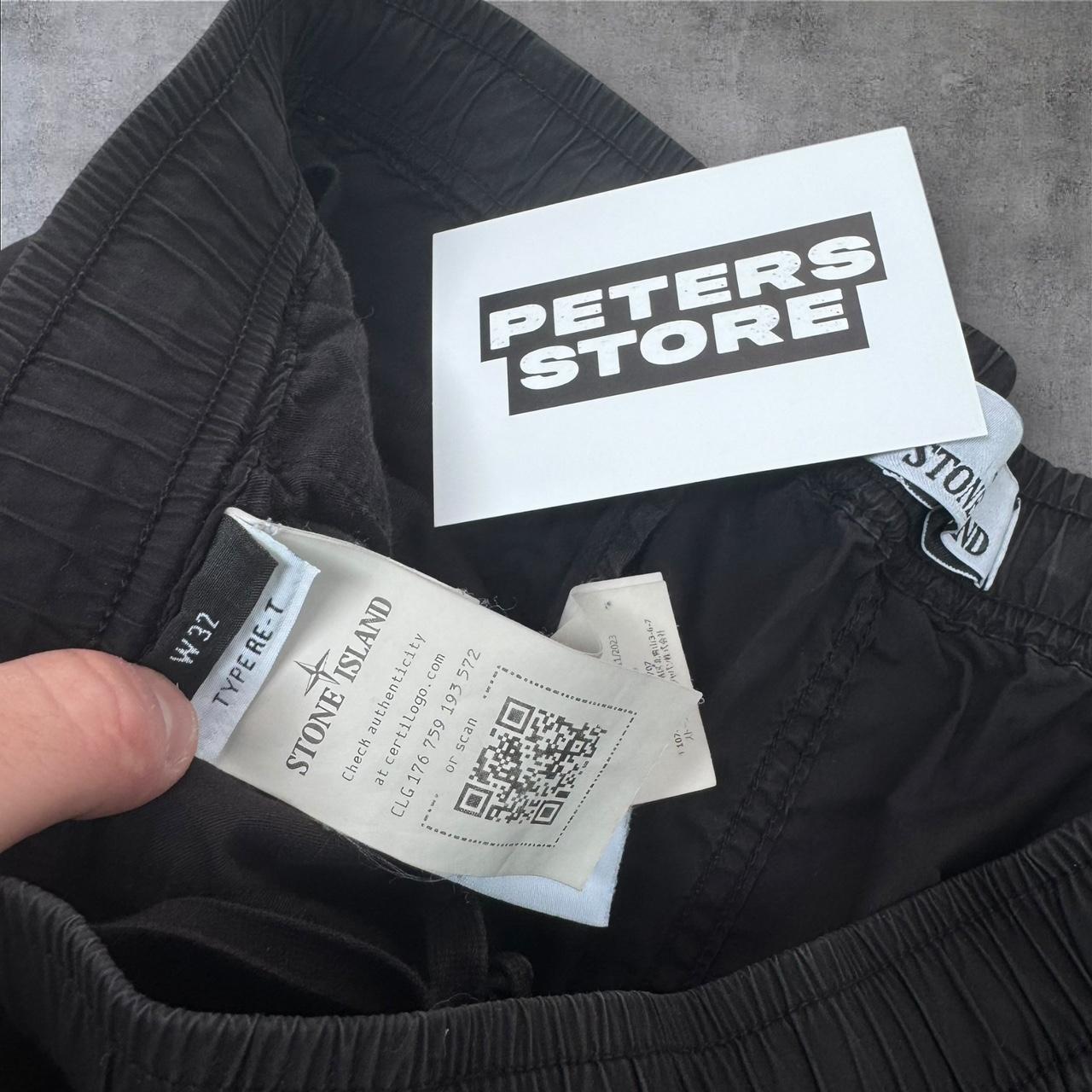 Stone Island Cargo Joggers Men’s W32 Black Badge Pocket Nylon Pants Type RE-T , RRP £350