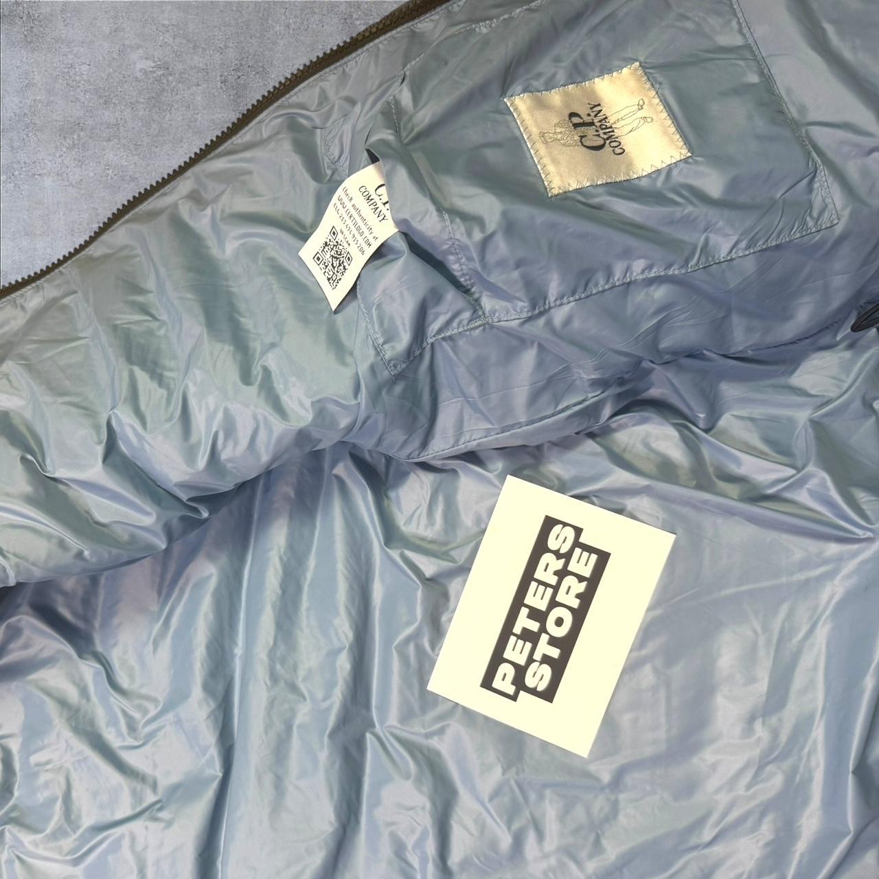 CP Company DD Down Jacket Men’s Large Blue Lens Sleeve Lightweight Puffer RRP £500