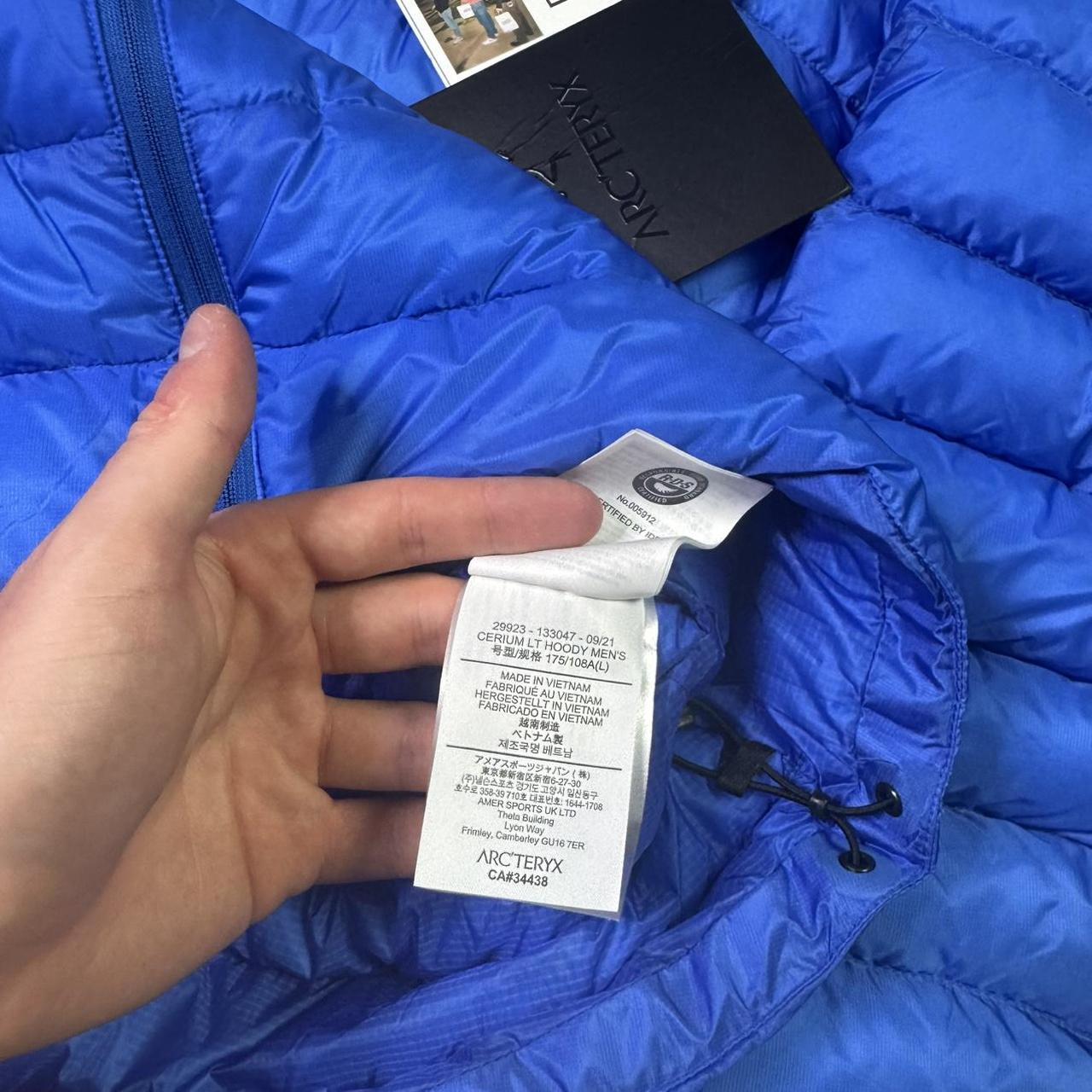Arc’teryx Cerium LT Hoody Blue BNWT Size Large RRP £300+