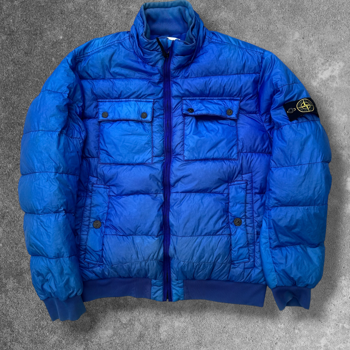 Stone Island Garment Dyed Insulated Jacket Men's XXL Blue