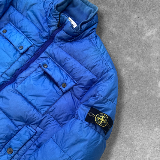 Stone Island Garment Dyed Insulated Jacket Men's XXL Blue