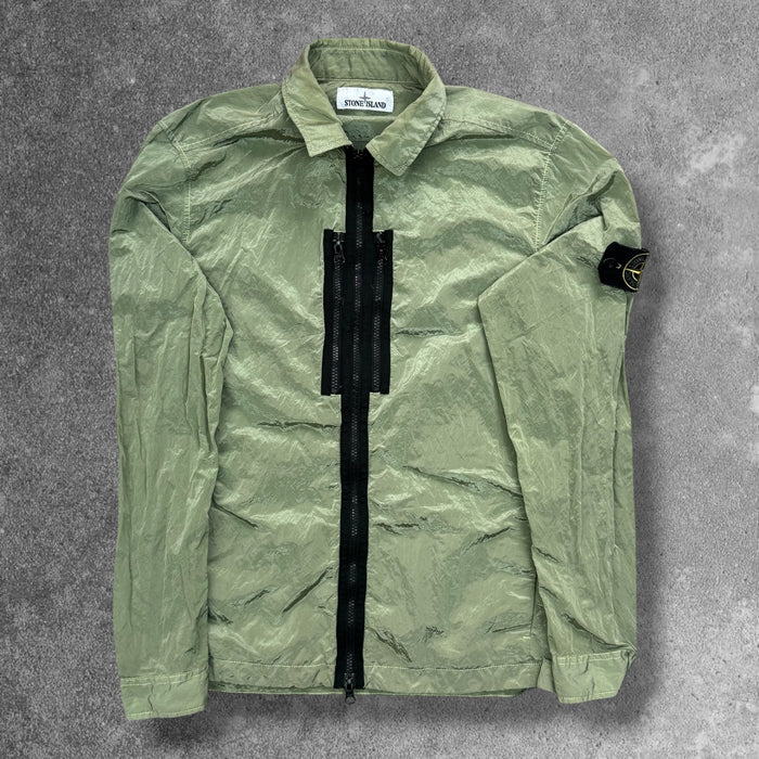Stone Island Nylon Metal Overshirt Pistachio Men's Medium RRP £550