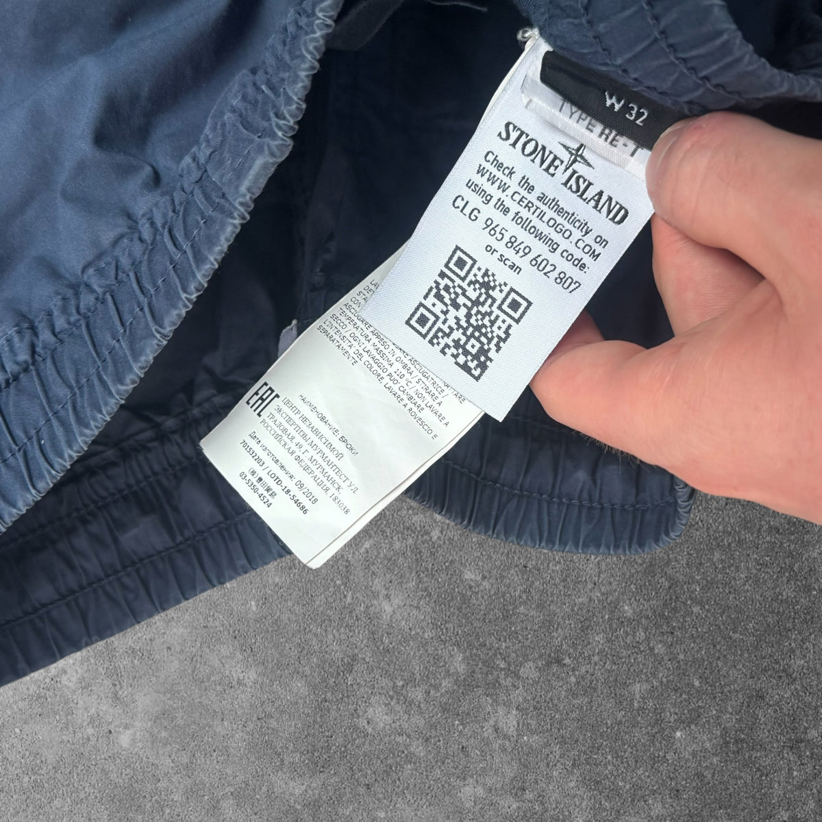 Stone Island Cargo Trousers Navy Men's W32 RRP £350