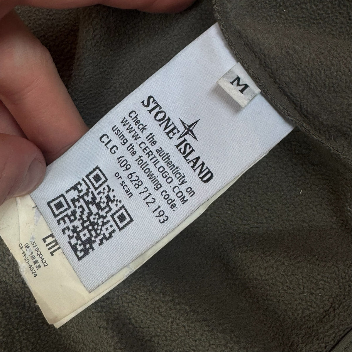 Stone Island Soft Shell-R Hooded Jacket Sage Green Men's Medium
