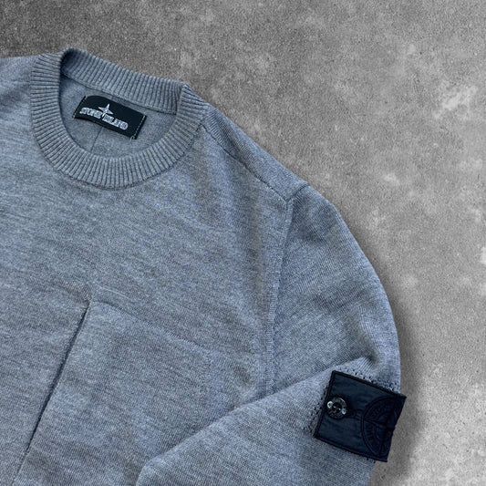 Stone Island Shadow Project Knit Jumper Large Charcoal RRP £360