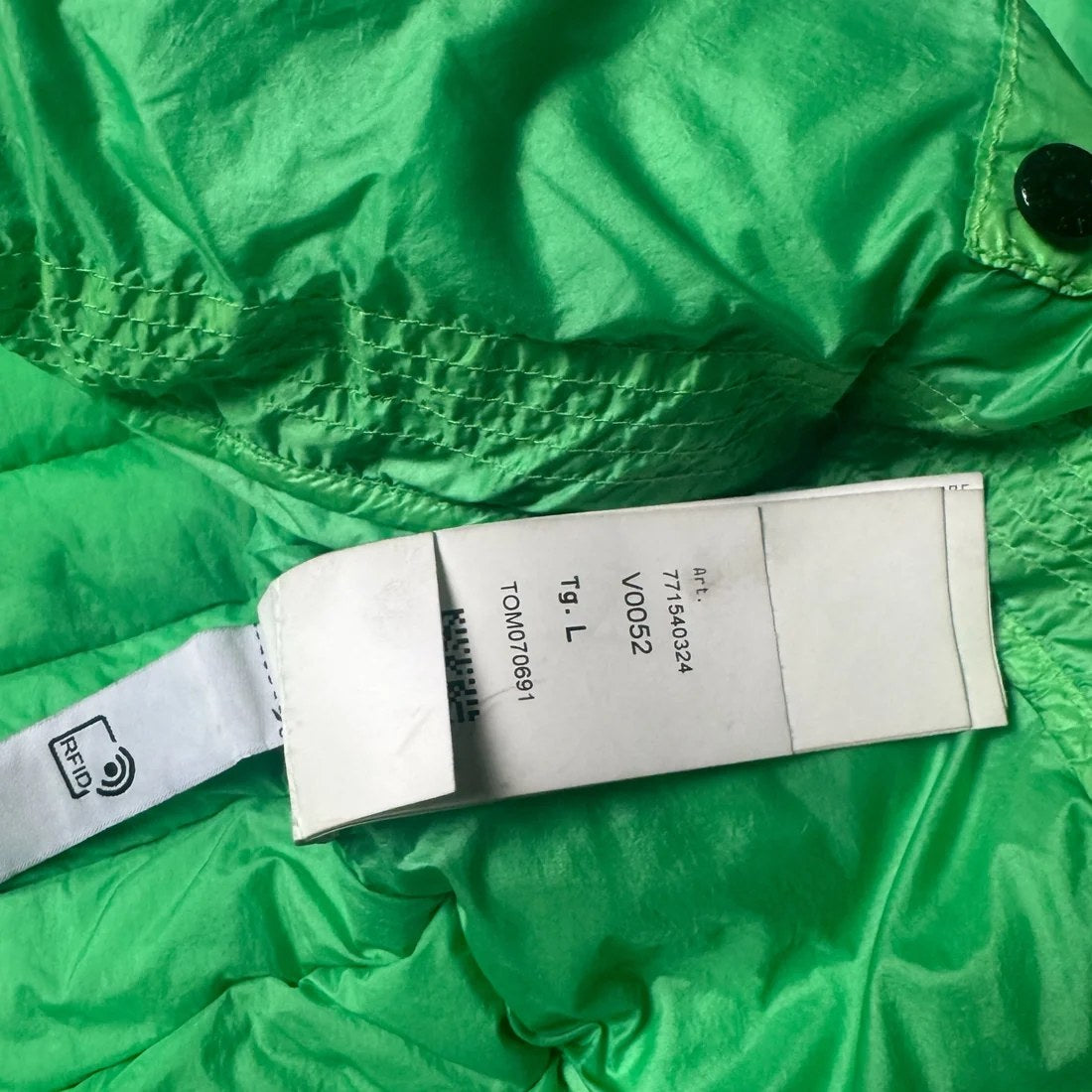 Real Stone Island ART number tags by era