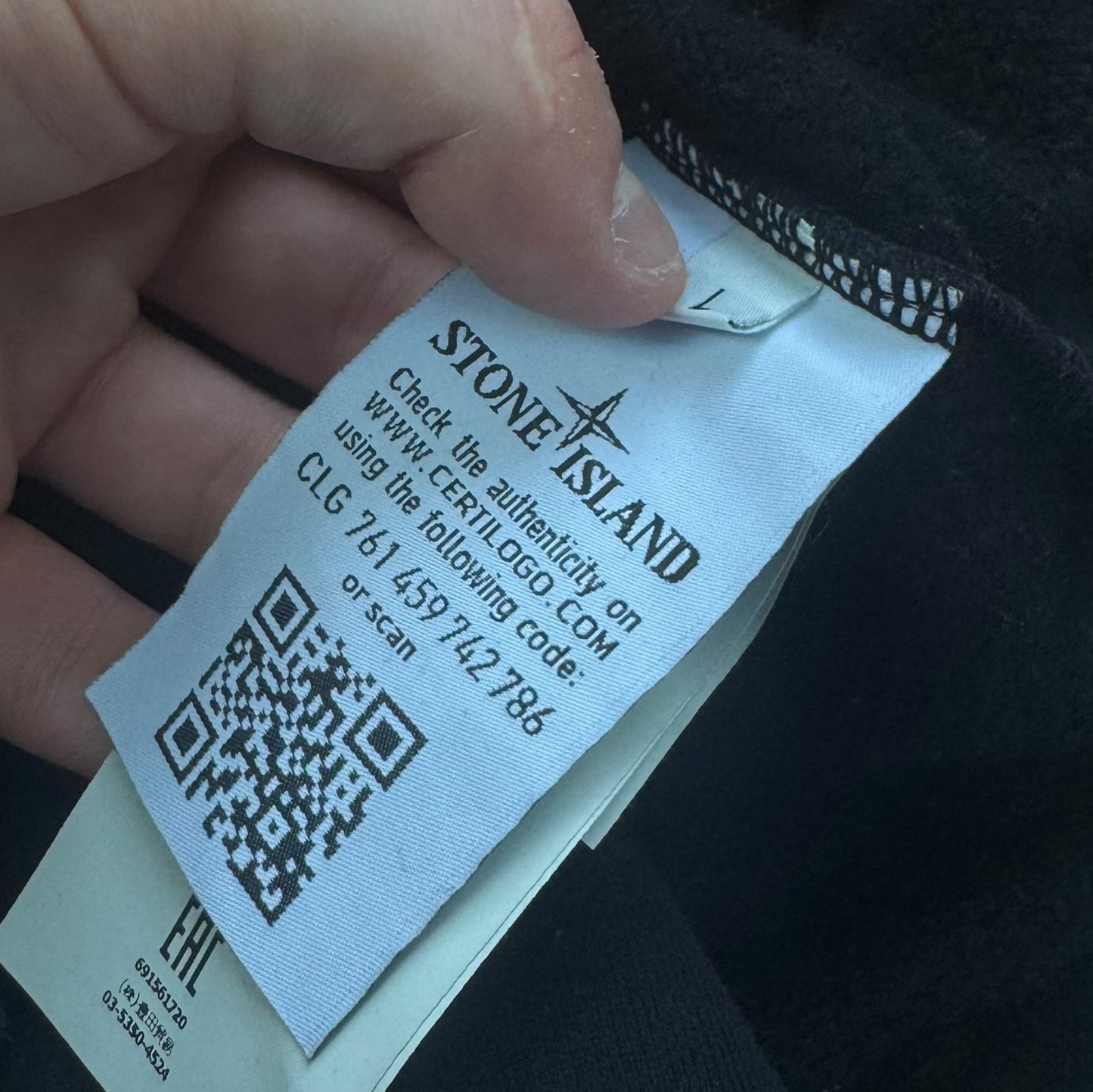 Stone Island Smok Jumper Large Black RRP £300+
