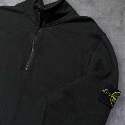Stone Island Quarter Zip Black Small RRP £325