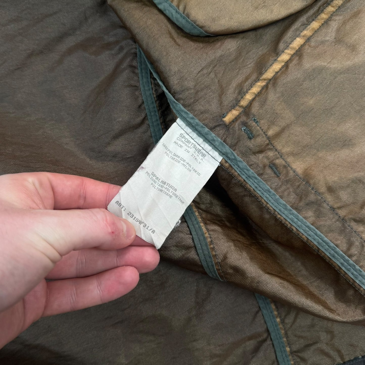 90s Stone Island Formula Steel Dual Layer Parka Jacket A/W 1995
