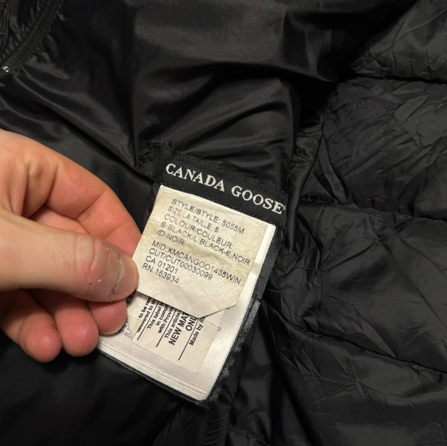Canada Goose Lodge Hooded Jacket Black Size Small RRP £550