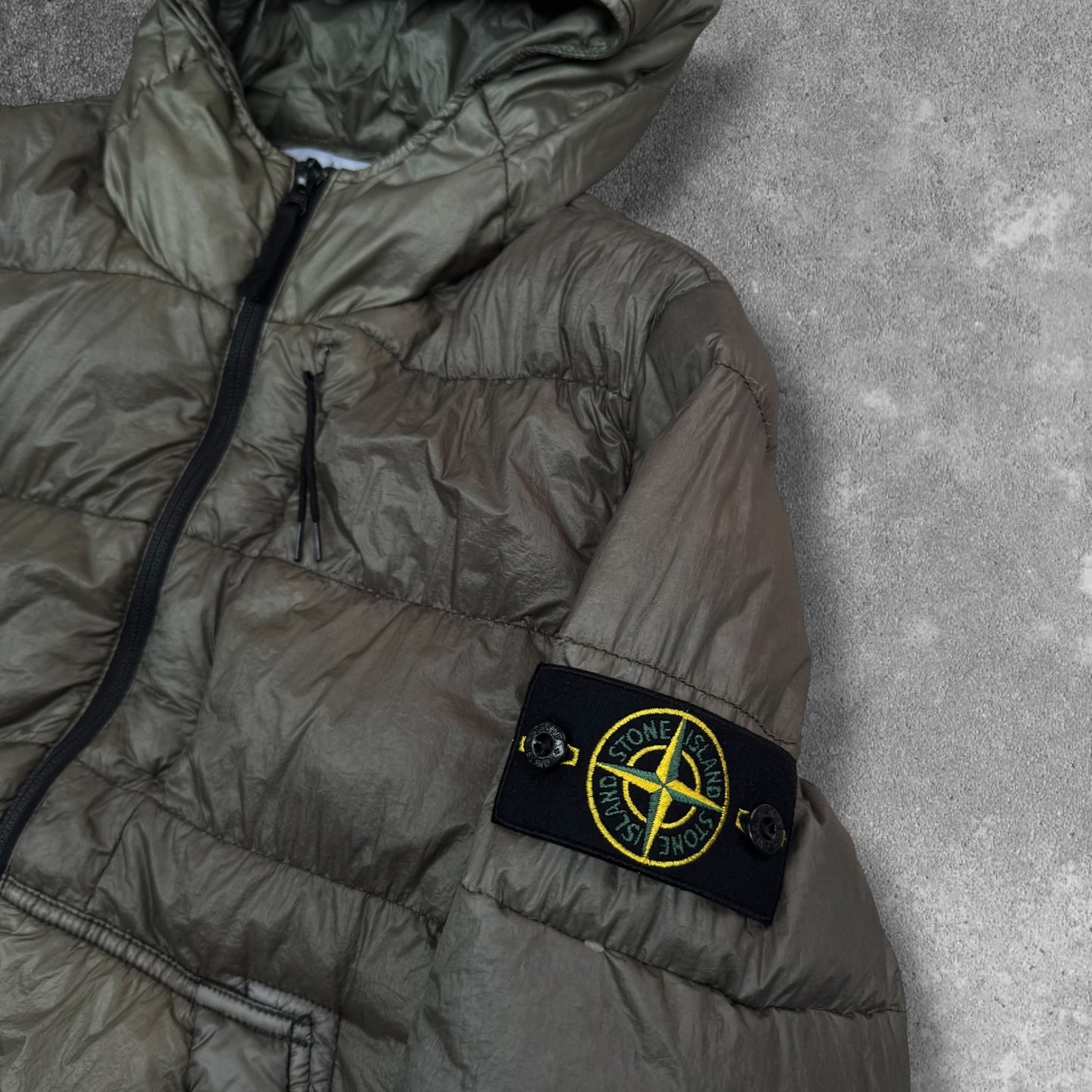 Stone Island Garment Dyed Down Puffer Jacket Large RRP £650