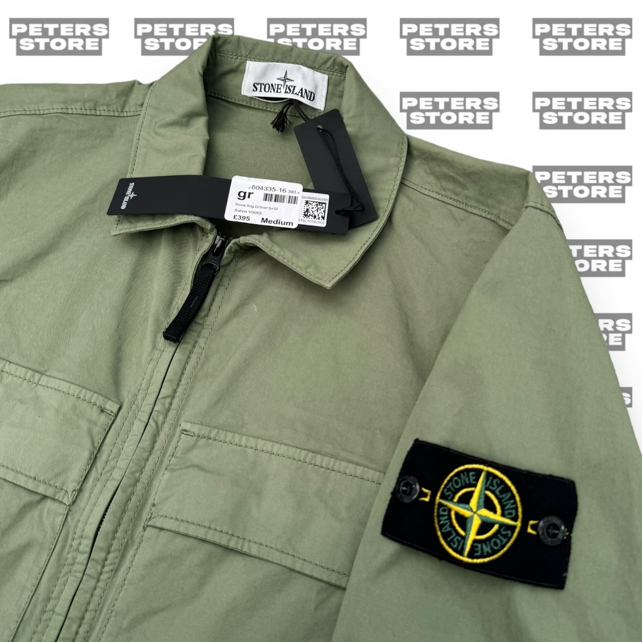 Stone Island Olive Khaki Overshirt