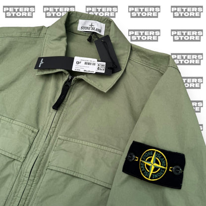 Stone Island Olive Khaki Overshirt