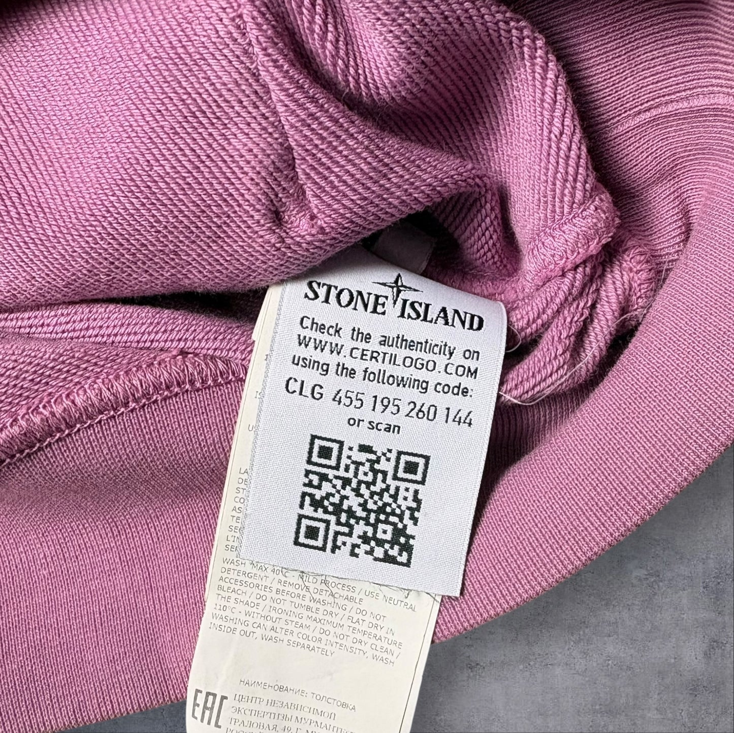 Stone Island Hoodie Pink Size XXL RRP £325