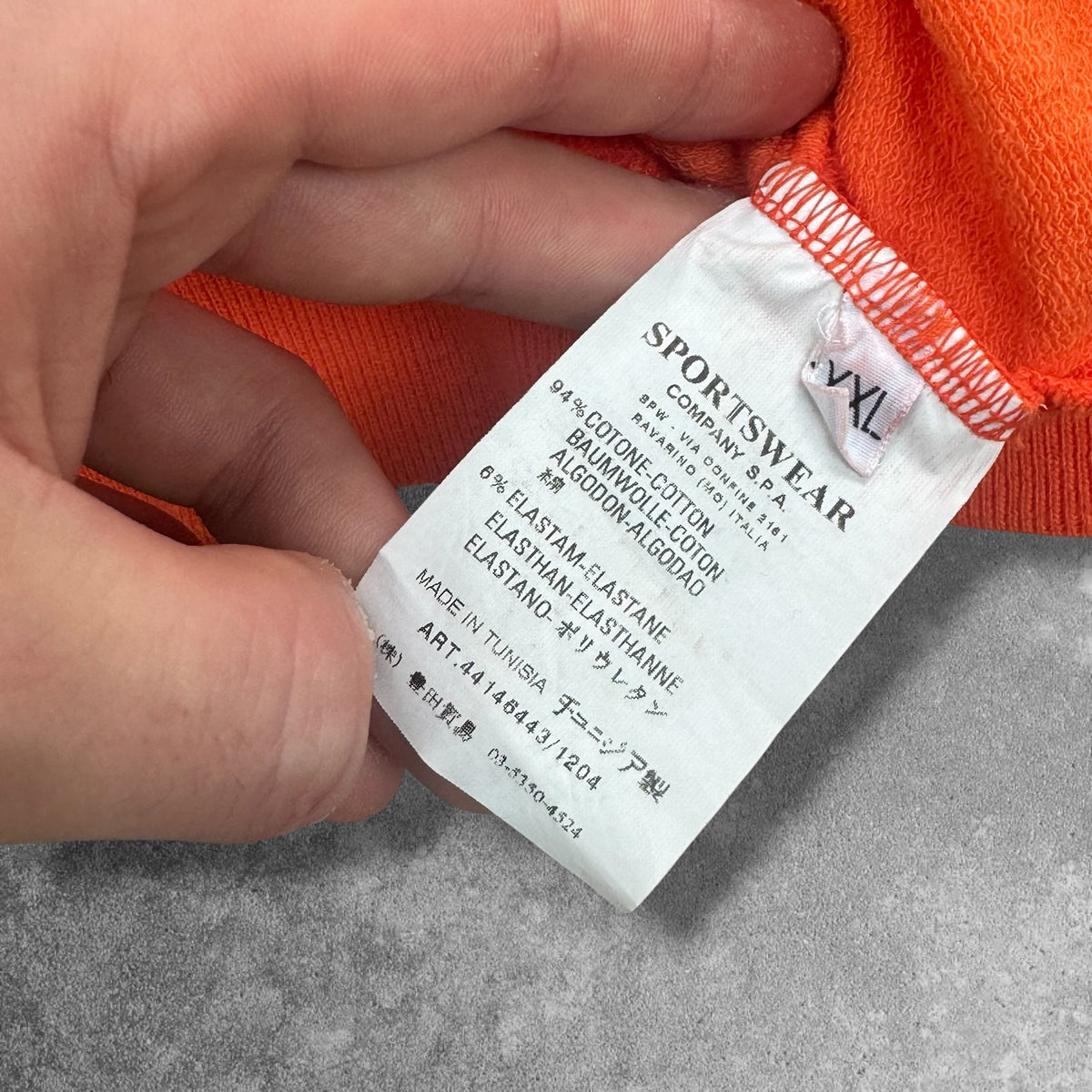 Stone Island Denims Quarter Zip 2XL Orange RRP £245