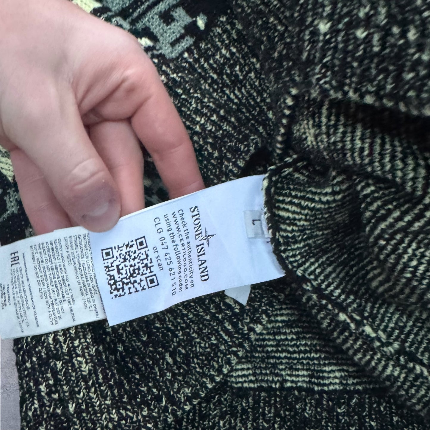 Stone Island Twisted Pixel Camo Jumper Large RRP £365