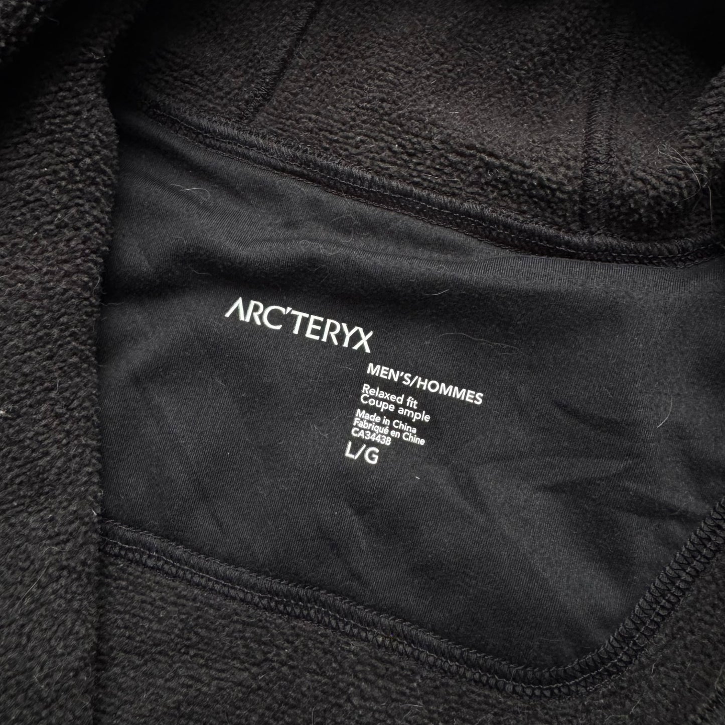 Arcteryx Mens Hooded Fleece Large RRP £180