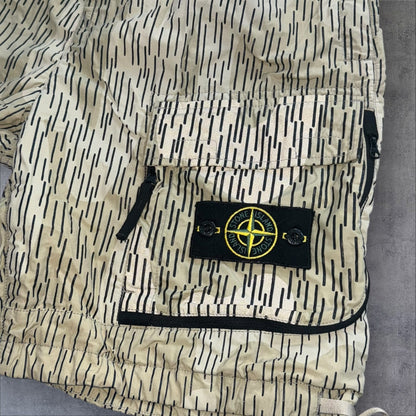 Stone Island 33W Rain Camo Shorts Elasticated Waist RRP £325