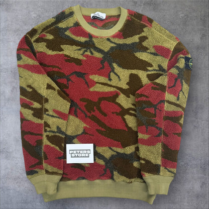 Stone Island Camo Fleece Sweatshirt Medium (Fits Large) RRP £350+