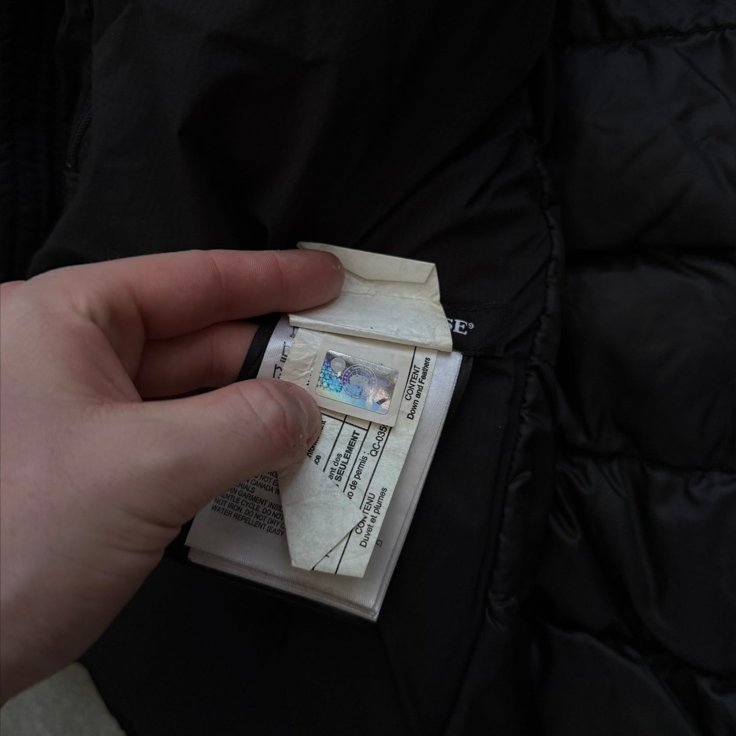 Canada Goose Hooded Lodge Jacket Men’s Size Large Black RRP £595