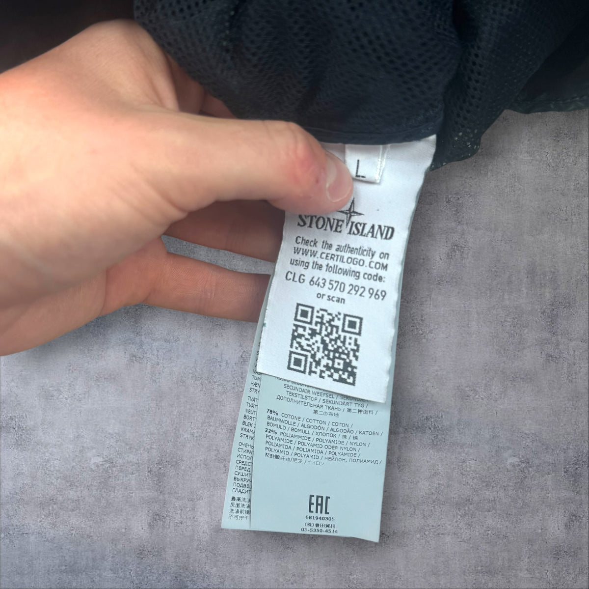 Stone Island Shadow Project Spider Bomber Men's Large RRP £900
