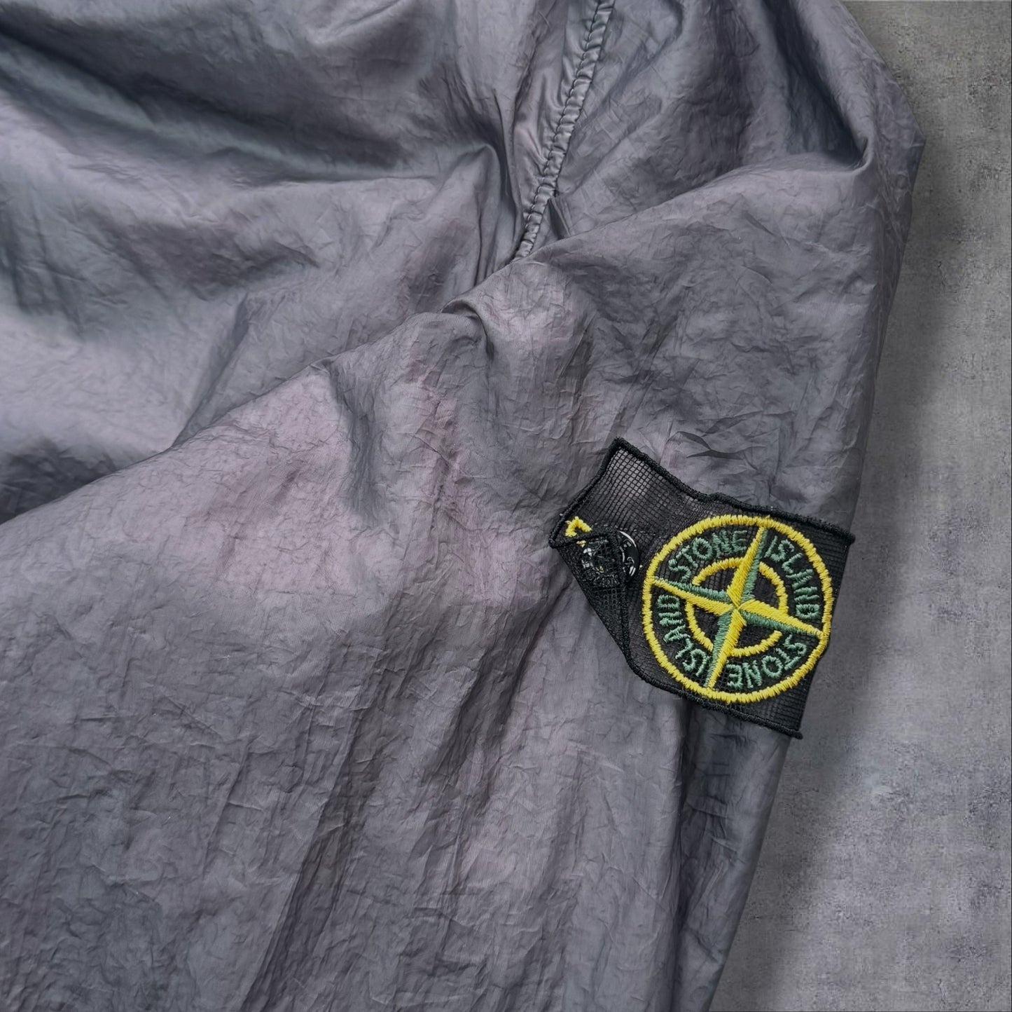 Stone Island Mesh Badge Jacket XL 2008 Charcoal RRP £600