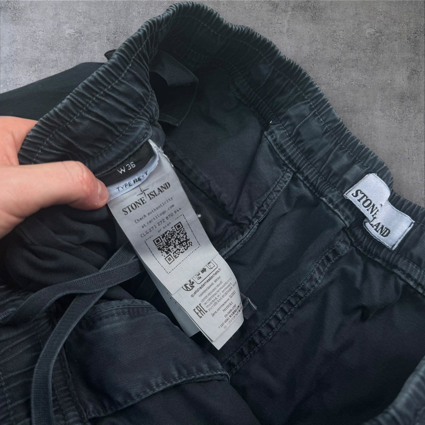 Stone Island Elasticated Cargo Trousers 36W RRP £350