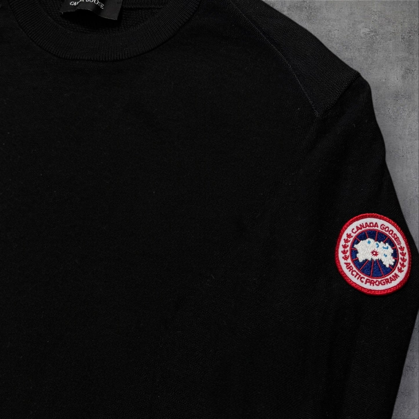 Canada Goose Merino Wool Knit Jumper Medium Black RRP £325