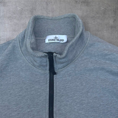 Stone Island Grey Quarter Zip Sweatshirt RRP £350