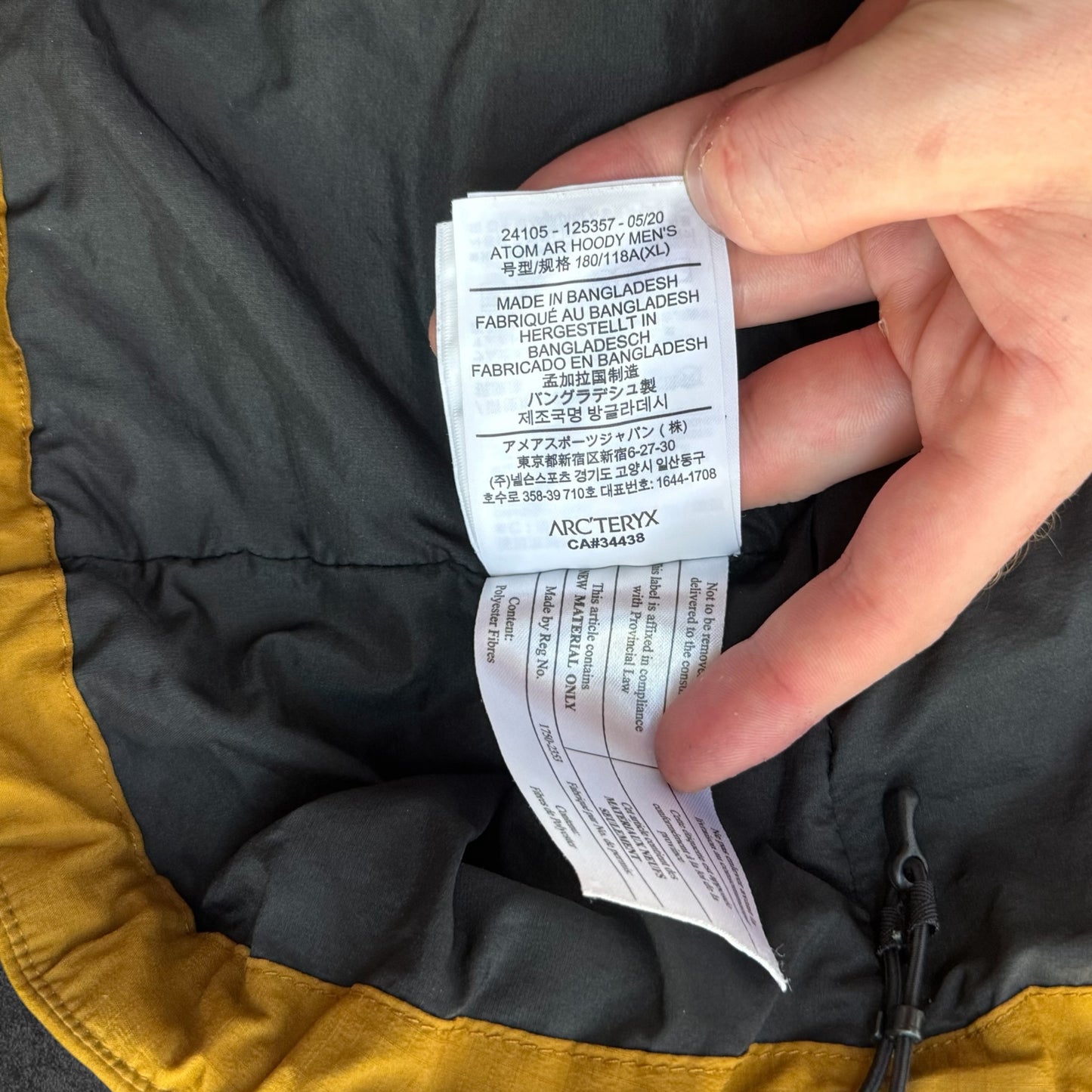 Arc'teryx Atom AR Jacket Men's XL RRP £280