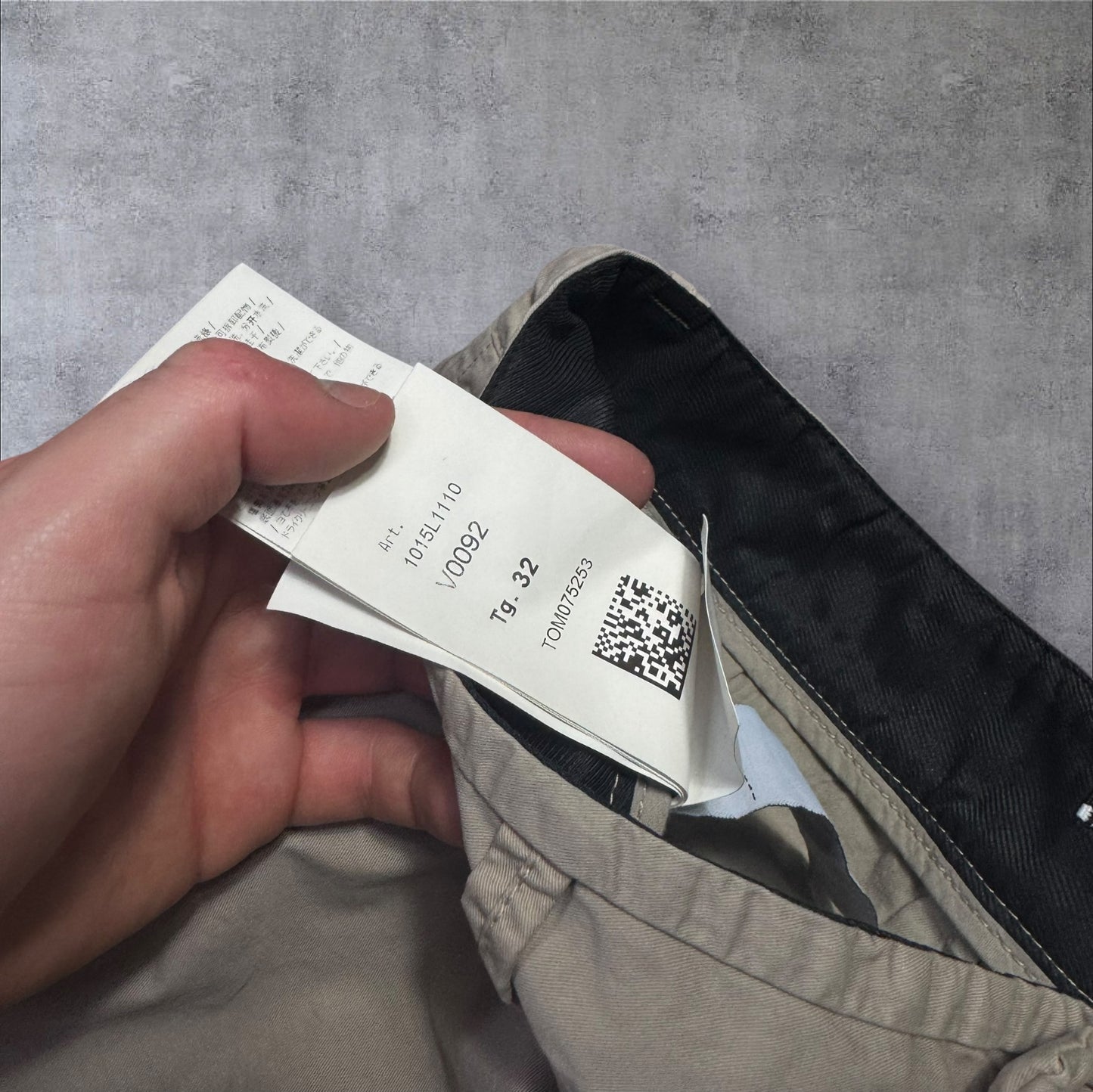 SI 32W Beige Cargo Shorts RRP £225