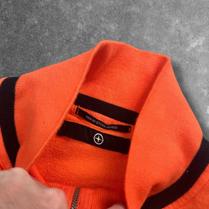 Stone Island Denims Quarter Zip 2XL Orange RRP £245